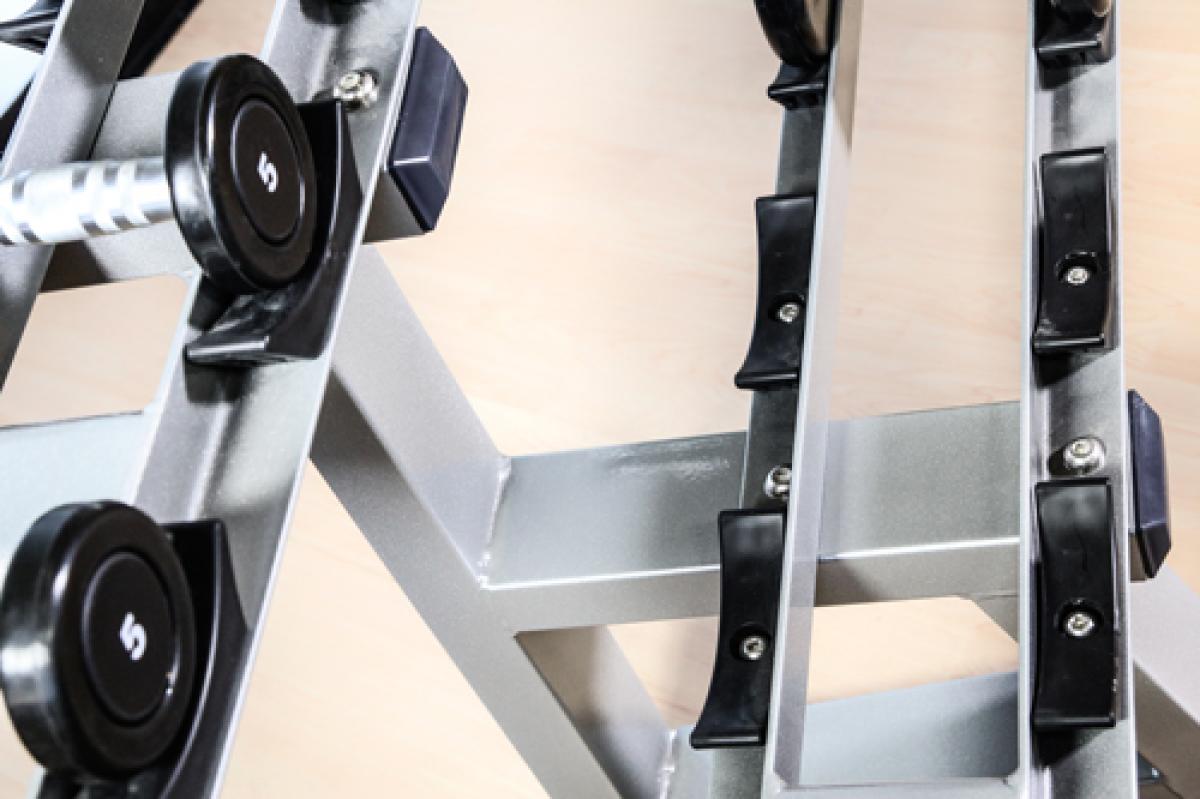 Hammer strength dumbbell discount rack