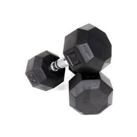 Troy VTX (5-75 lb) Rubber Dumbbells & Rack