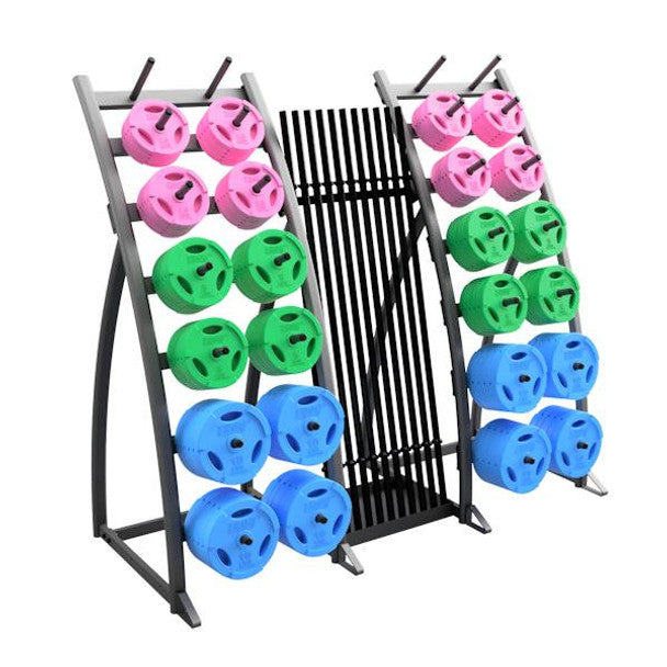 Troy (20-Pack) Colored Cardio Pump Set & Rack