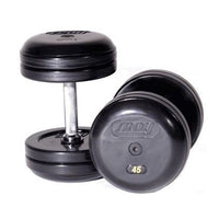 Troy Rubber Pro-Style Dumbbell Set w/ Rack
