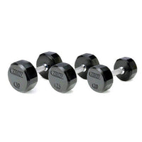 Troy (5-75 lb) Rubber Dumbbell Set & Rack
