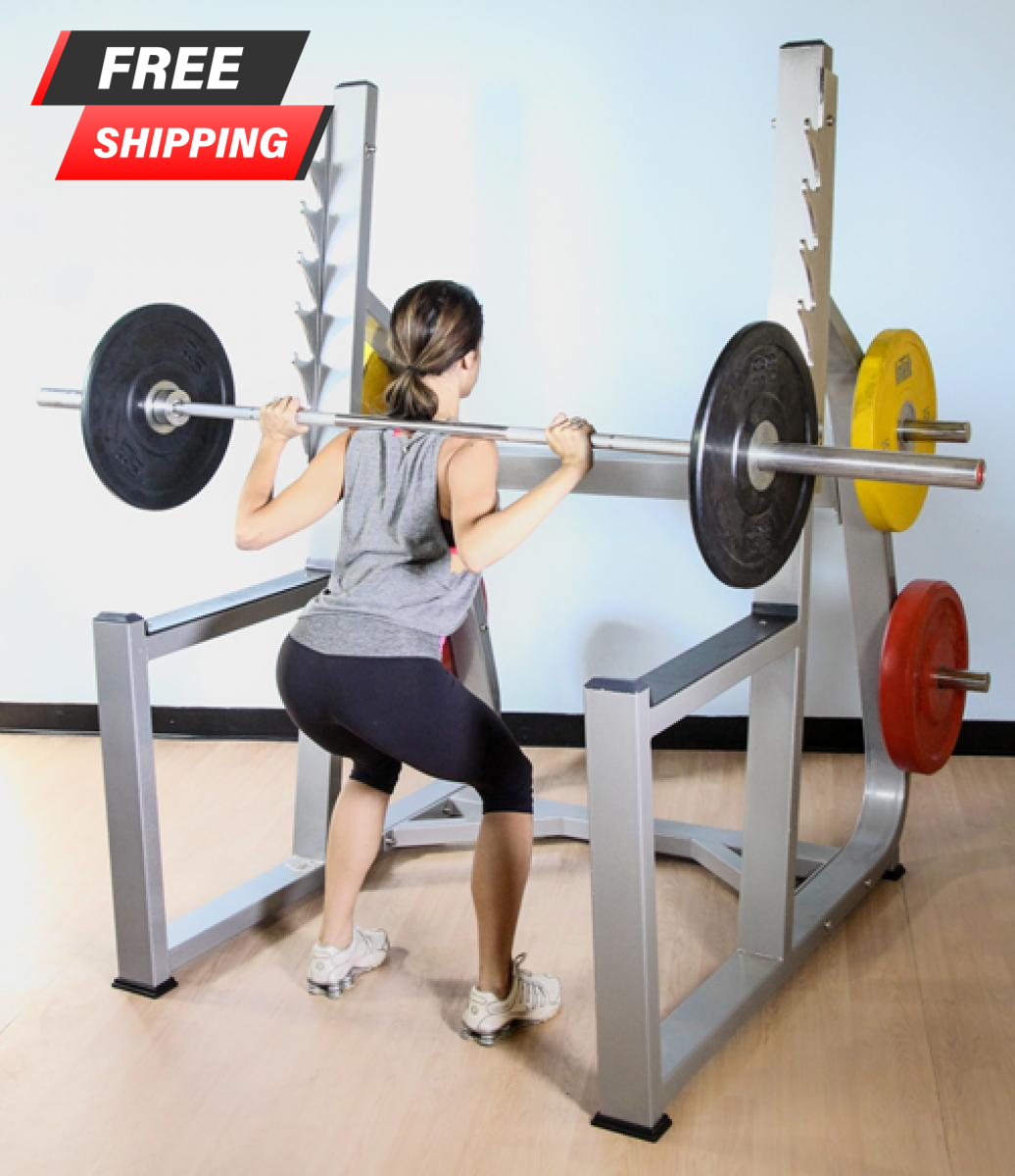 Barbell squat online rack