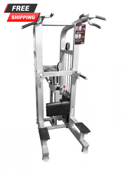 MDF Dual Series Weight Assisted Chin Dip Combo Machine with Roller